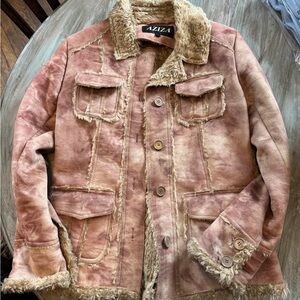 Aziza Women's Brown Shearling Jacket